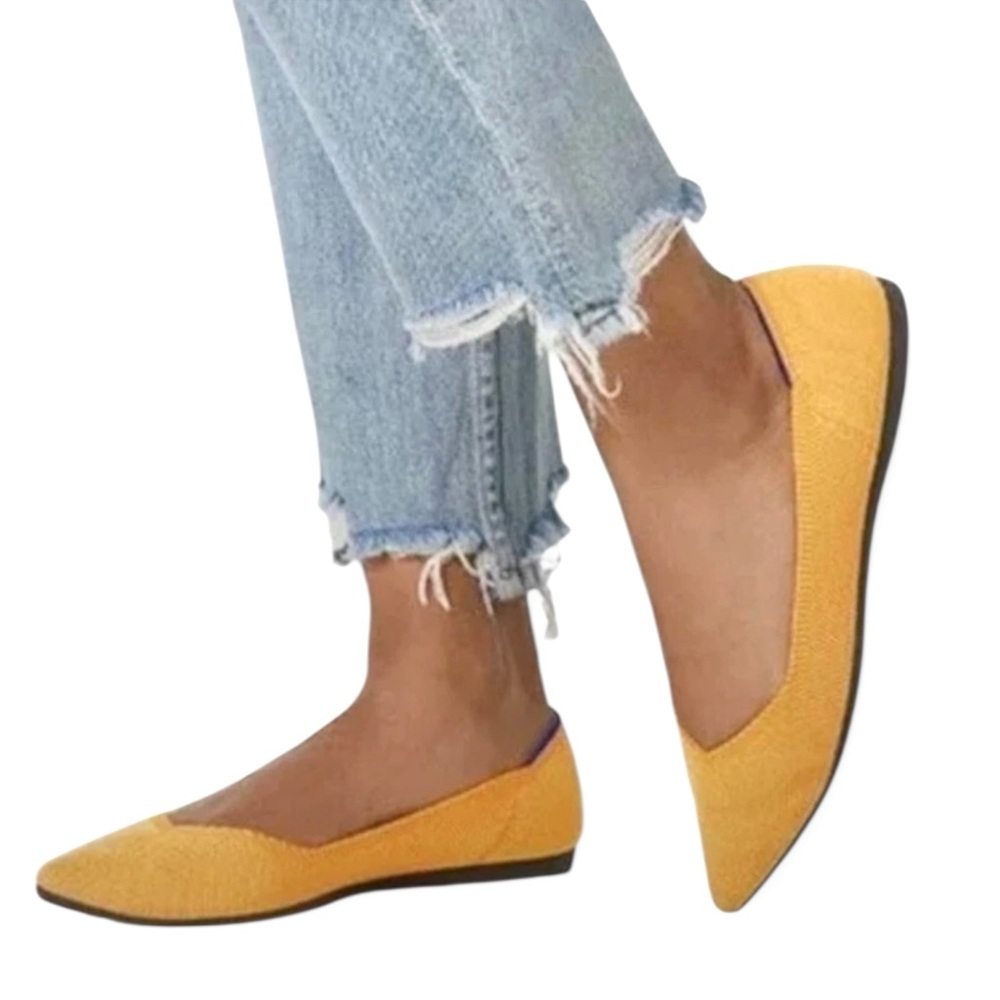 Rothy's The Point Flats Retired Marigold/Sunshine Yellow - Picture 1 of 13